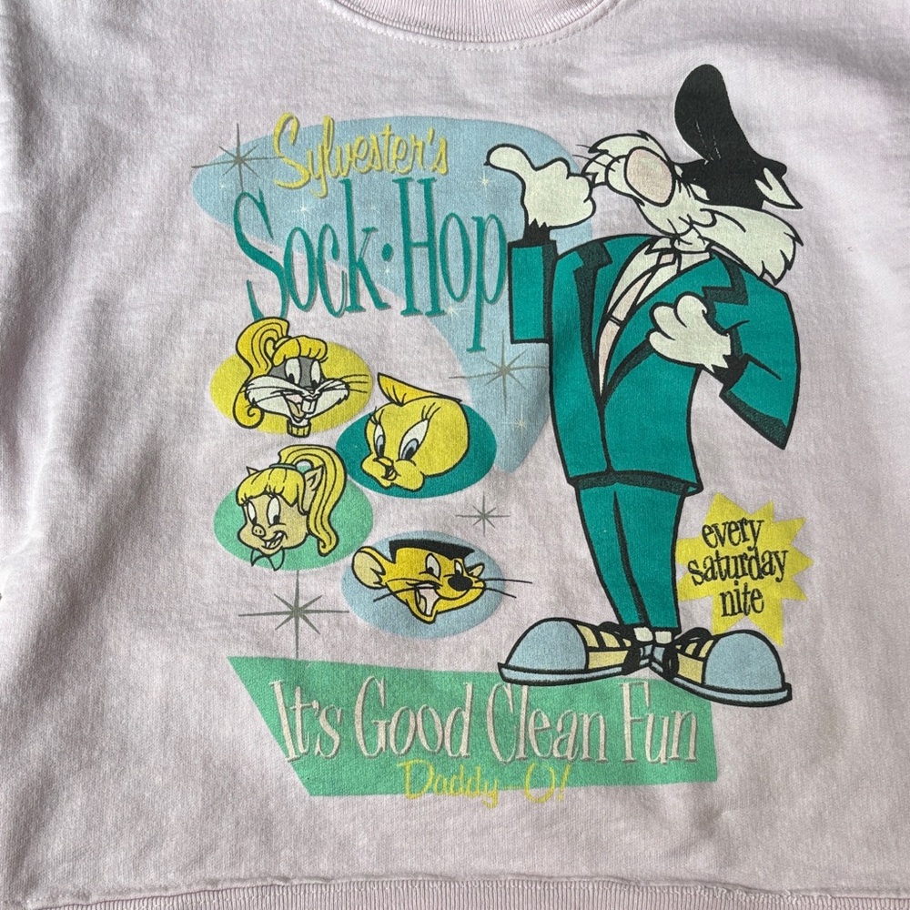 Vintage ACME Kids Pink Graphic Sweatshirt - Picture 4 of 13